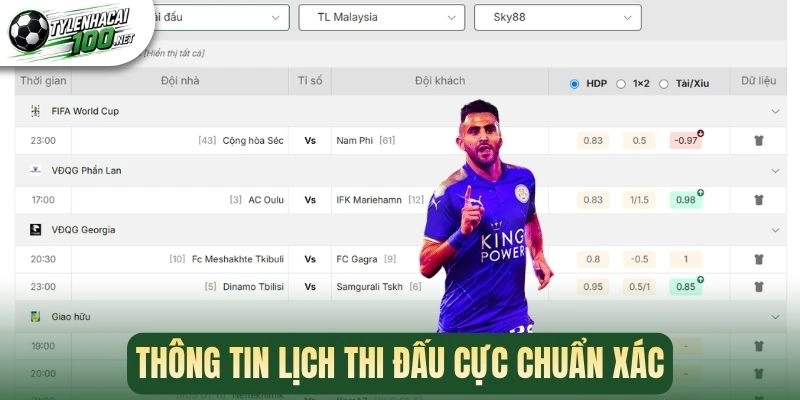 Tỷ Lệ Kèo Nhà Cái - Cập Nhật Kèo Bóng Đá Chuẩn Xác Hàng Ngày 334 Thông tin lịch thi đấu cực chuẩn xác